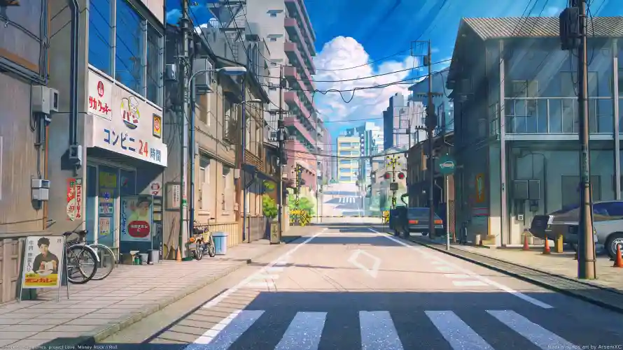 4k场景壁纸 - 二次元 - 动漫背景 - 夏日晴空「哲风壁纸」