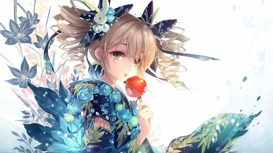 4k女孩壁纸 - 二次元 - 少女插画 - 植物背景「哲风壁纸」 4k女孩壁纸 - 二次元 - 少女插画 - 植物背景「哲风壁纸」