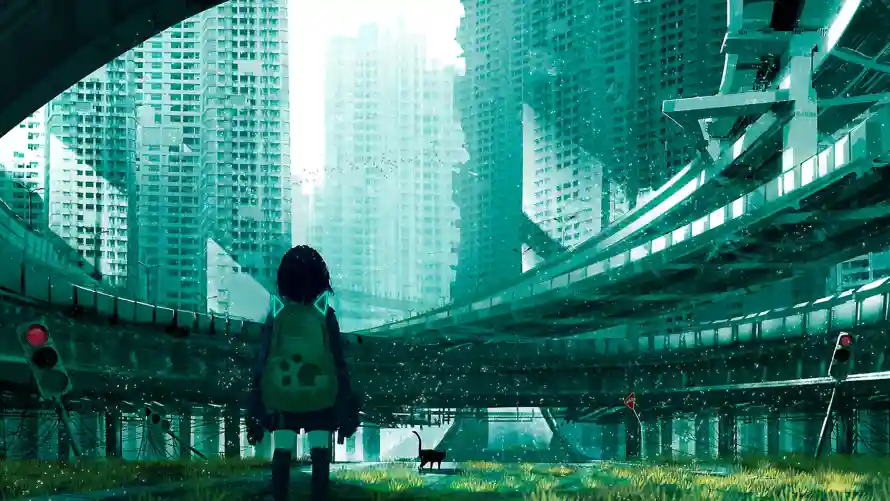 4k女孩壁纸 - 二次元 - 孤独守望 - 废墟城市「哲风壁纸」 4k女孩壁纸 - 二次元 - 孤独守望 - 废墟城市「哲风壁纸」