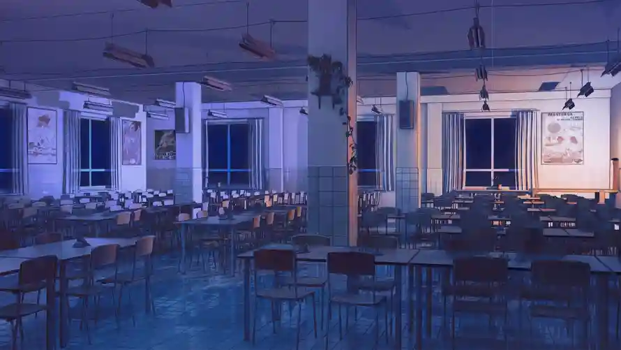 4k场景壁纸 - 夜晚 - 教室 - 背景「哲风壁纸」