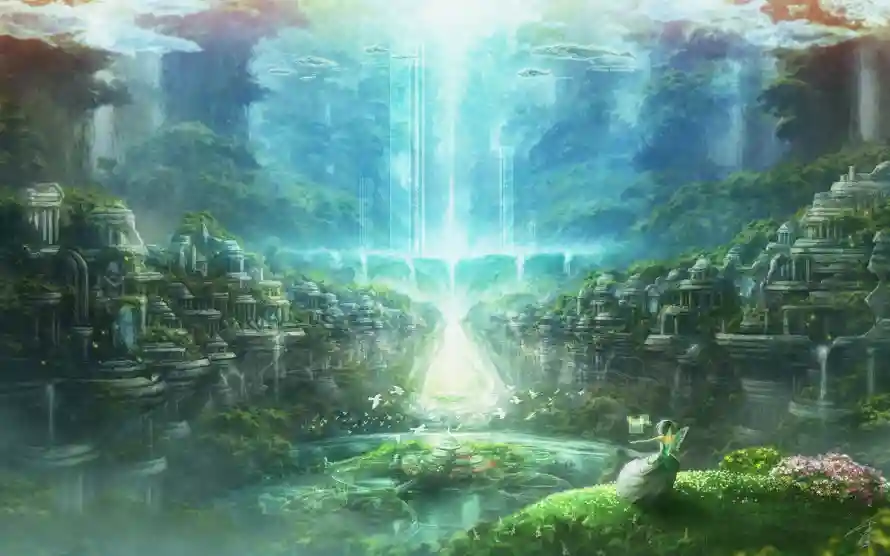 4k场景壁纸 - 二次元 - 光影插画 - 动漫背景「哲风壁纸」