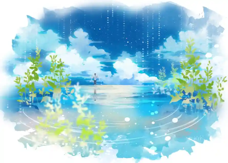 4k场景壁纸 - 二次元 - 水彩画风 - 清新背景「哲风壁纸」