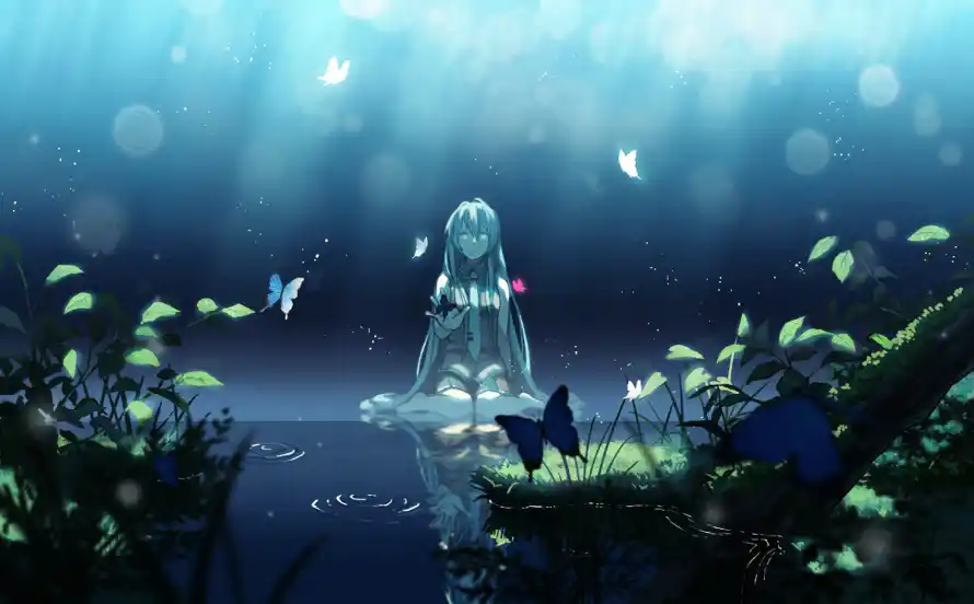 4k初音壁纸 - 二次元 - 光影特效 - 初音未来「哲风壁纸」 4k初音壁纸 - 二次元 - 光影特效 - 初音未来「哲风壁纸」