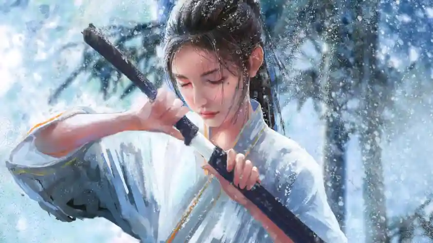 2k女孩壁纸-中式美学壁纸和武侠-冬日武侠壁纸分享「哲风壁纸」