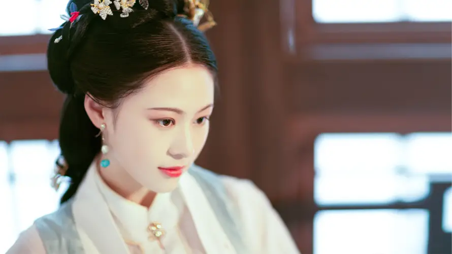 4k古装壁纸 - 美女 - 中式美学 - 典雅妆容「哲风壁纸」