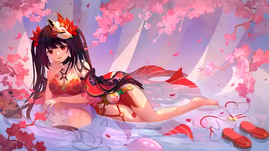 4k可爱壁纸 - 樱花 - 萌妹 - 可爱风「哲风壁纸」