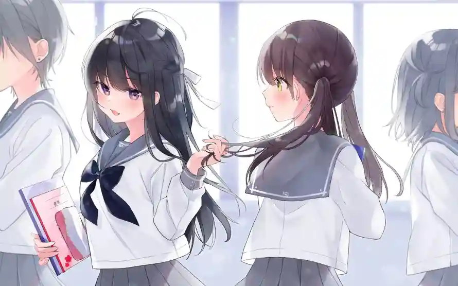 4k女孩壁纸 - 二次元 - 少女插画 - 日系动漫「哲风壁纸」