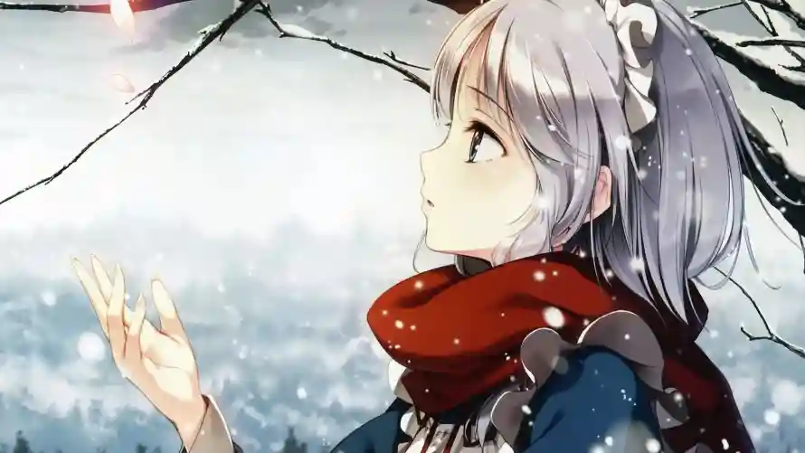 4k东方壁纸 - 二次元 - 东方角色 - 冬季雪景「哲风壁纸」