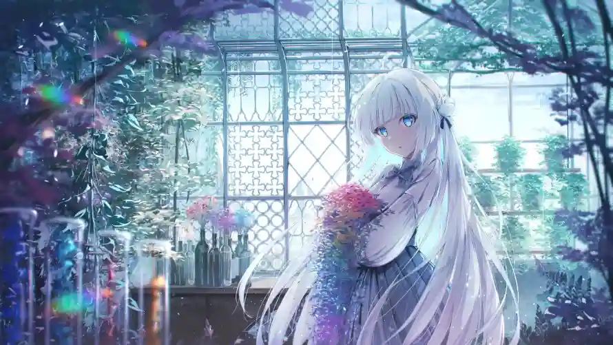 4k女孩壁纸 - 二次元 - 少女插画 - 梦幻场景「哲风壁纸」