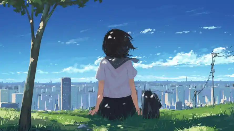 4k女孩壁纸 - 二次元 - 治愈系 - 动漫场景「哲风壁纸」