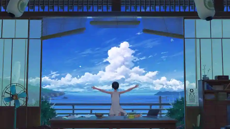 4k女孩壁纸 - 二次元 - 动漫背景 - 少女插画「哲风壁纸」