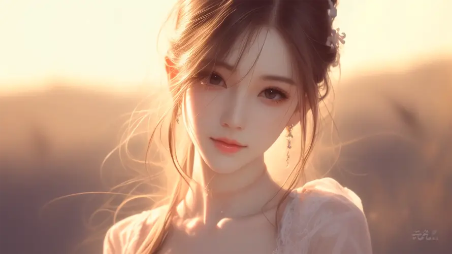 4k少女壁纸 - 治愈系 - 少女插画 - 温柔画风「哲风壁纸」