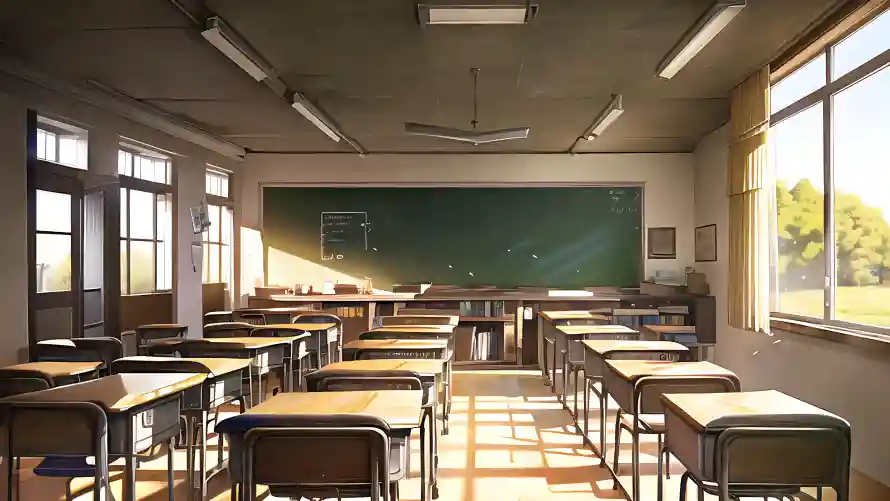 5k安静壁纸-教室风与安静氛围-教室场景「哲风壁纸」