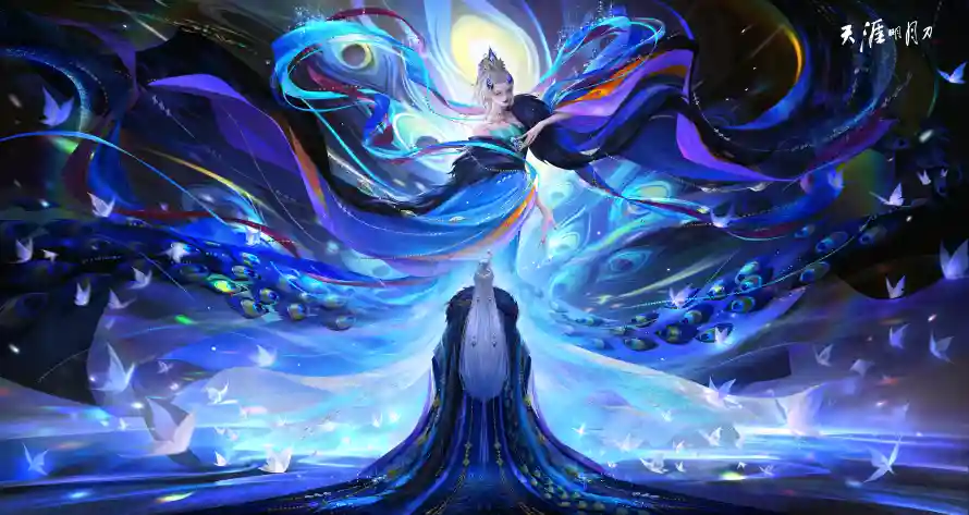 4k凤凰壁纸 - 场景 - 奇幻 - 孔雀「哲风壁纸」