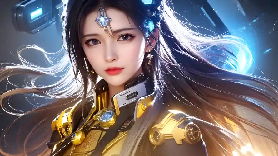 4k少女壁纸 - 战斗天使 - 机械风少女 - 少女战士形象「哲风壁纸」