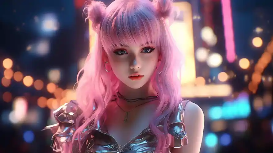 4k妖艳壁纸 - 少女 - 猫耳 - 粉发「哲风壁纸」