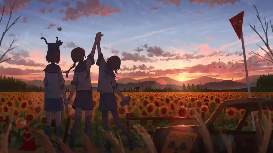 4k女孩壁纸 - 二次元 - 向日葵田 - 少女插画「哲风壁纸」 4k女孩壁纸 - 二次元 - 向日葵田 - 少女插画「哲风壁纸」