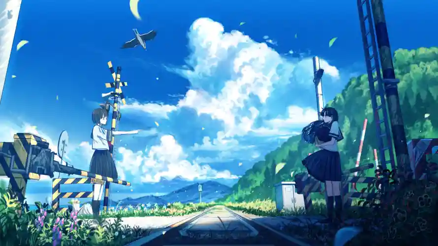 4kjk壁纸 - 少女 - jk少女 - 动漫背景「哲风壁纸」