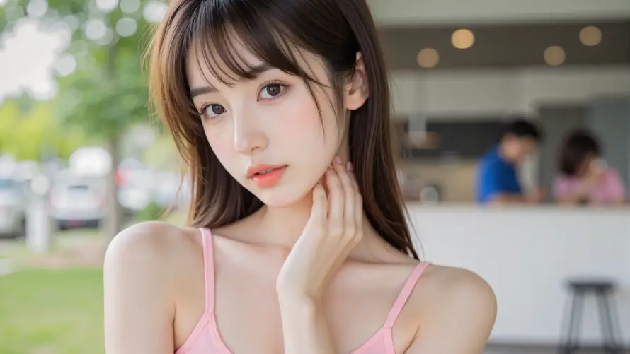 4k美人壁纸 - 美艳 - 休闲氛围 - 清新风格「哲风壁纸」