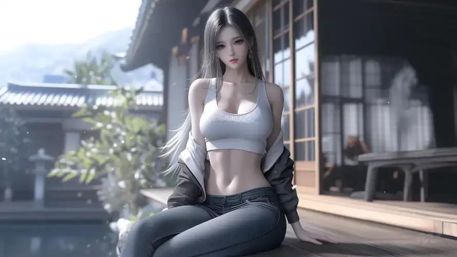 4k木屋壁纸 - 绿植 - 美女 - 牛仔裤「哲风壁纸」 4k木屋壁纸 - 绿植 - 美女 - 牛仔裤「哲风壁纸」