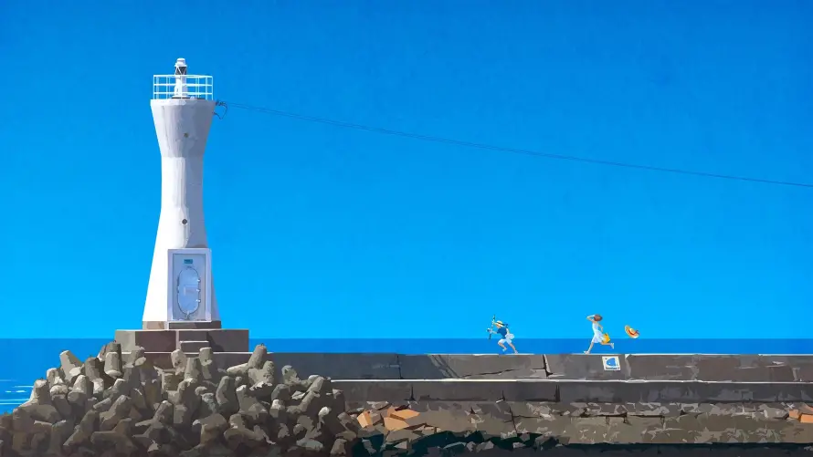 4k人物壁纸 - 治愈 - 海洋 - 海边「哲风壁纸」