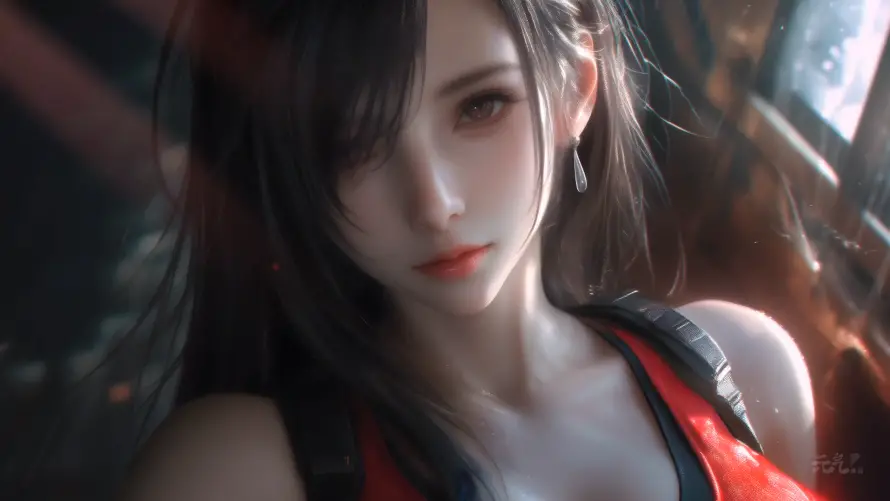 4k蒂法壁纸 - FF7 - 最终幻想 - 游戏角色「哲风壁纸」