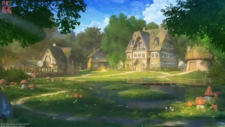 4k小屋壁纸 - 树林 - 乡村风景 - 宁静村落「哲风壁纸」