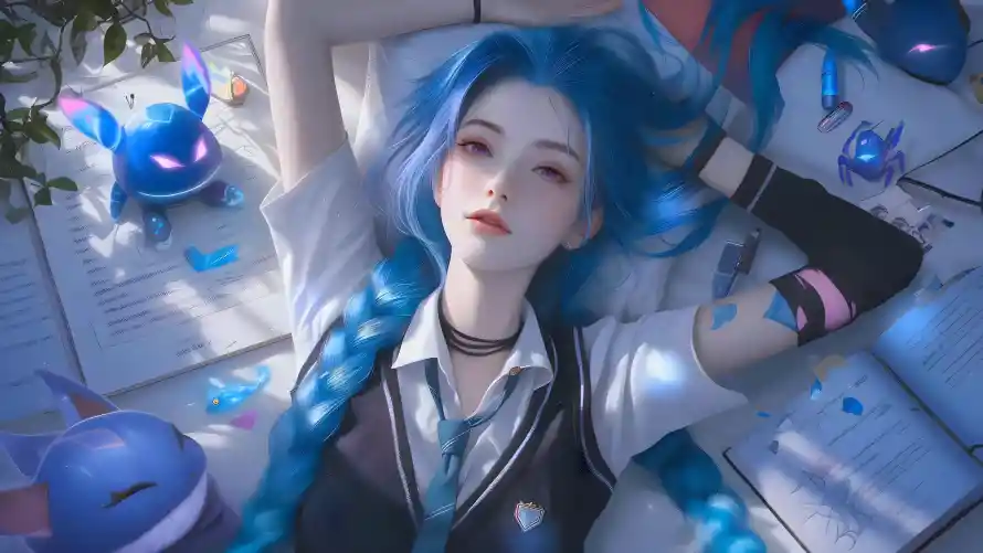 4k4K壁纸 - 特效 - 蓝发 - 高清「哲风壁纸」 4k4K壁纸 - 特效 - 蓝发 - 高清「哲风壁纸」
