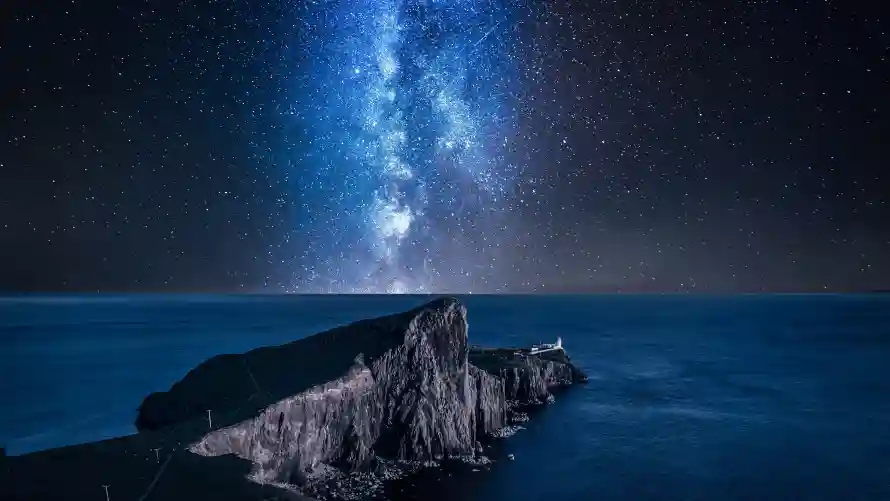 4k夜景壁纸 - 岩石 - 星夜 - 星空「哲风壁纸」 4k夜景壁纸 - 岩石 - 星夜 - 星空「哲风壁纸」