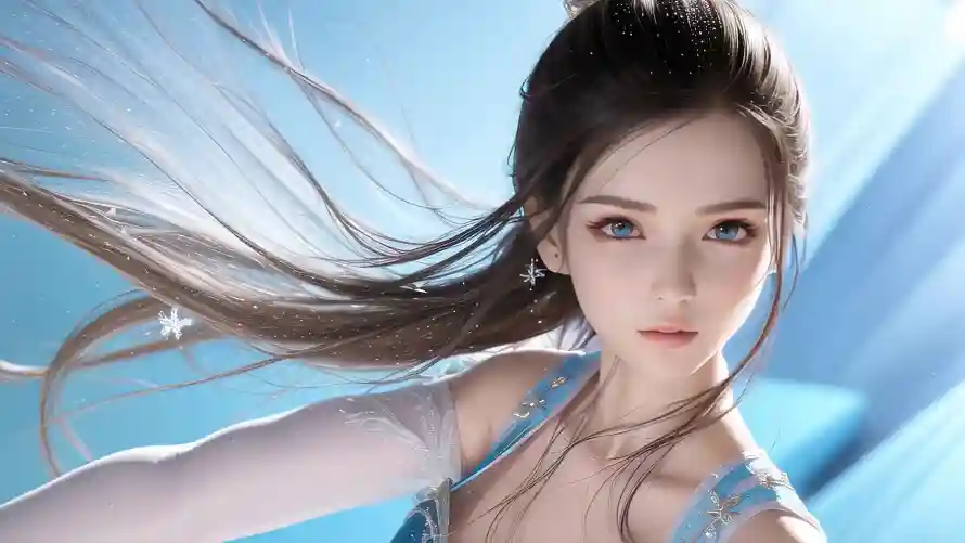 4k精致壁纸 - 美女 - 发丝动态 - 精致妆容「哲风壁纸」
