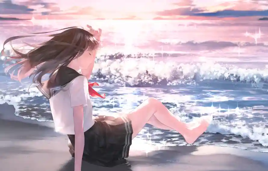 4k女孩壁纸 - 二次元 - 动漫插画 - 夕阳插画「哲风壁纸」 4k女孩壁纸 - 二次元 - 动漫插画 - 夕阳插画「哲风壁纸」