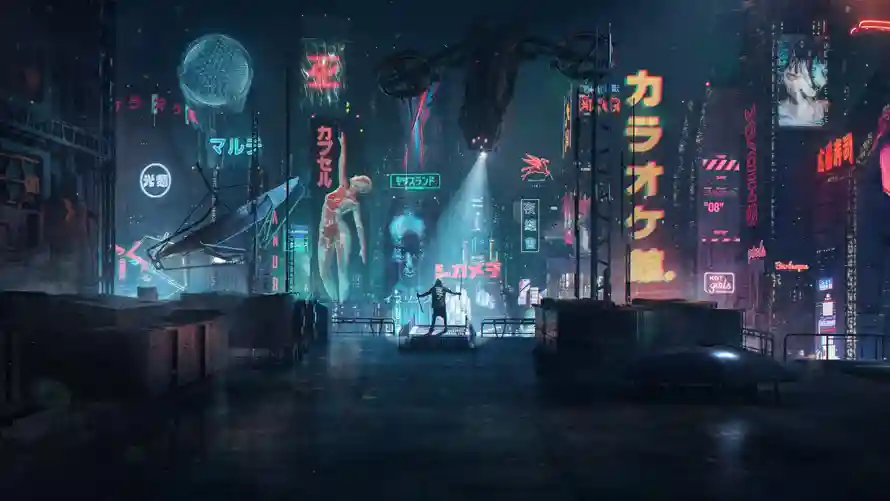 4k场景壁纸 - 二次元 - 夜景插画 - 未来城市「哲风壁纸」 4k场景壁纸 - 二次元 - 夜景插画 - 未来城市「哲风壁纸」