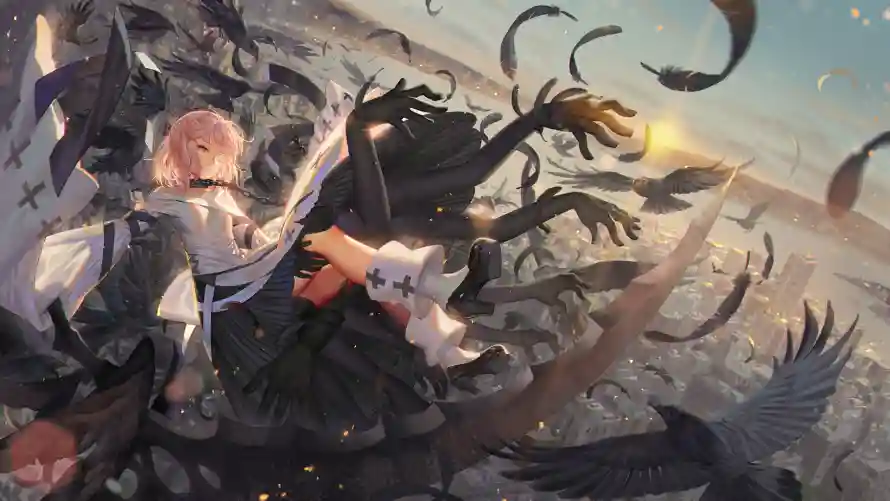 4k女孩壁纸 - 二次元 - 乌鸦少女 - 动漫插画「哲风壁纸」 4k女孩壁纸 - 二次元 - 乌鸦少女 - 动漫插画「哲风壁纸」