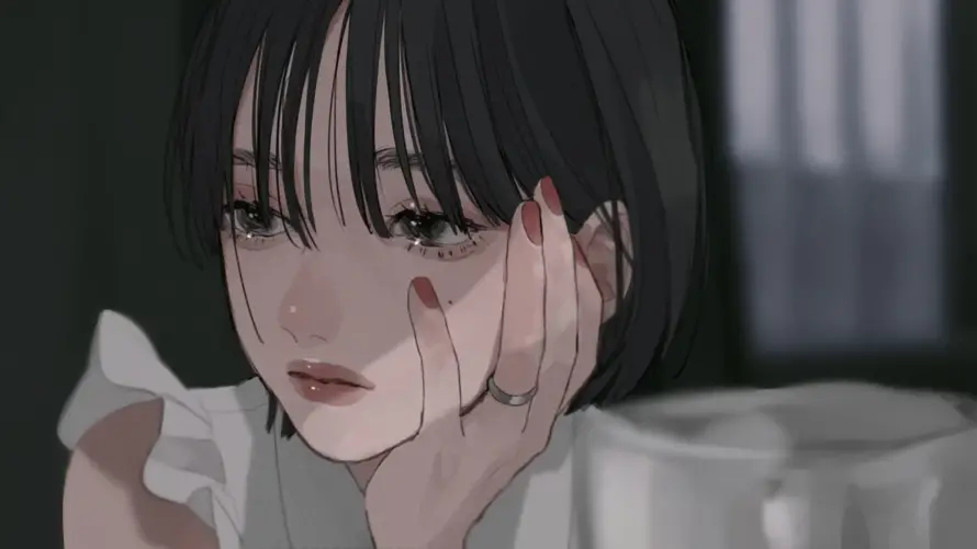 4k思量壁纸 - 伤感动漫 - 动漫背景 - 少女插画「哲风壁纸」