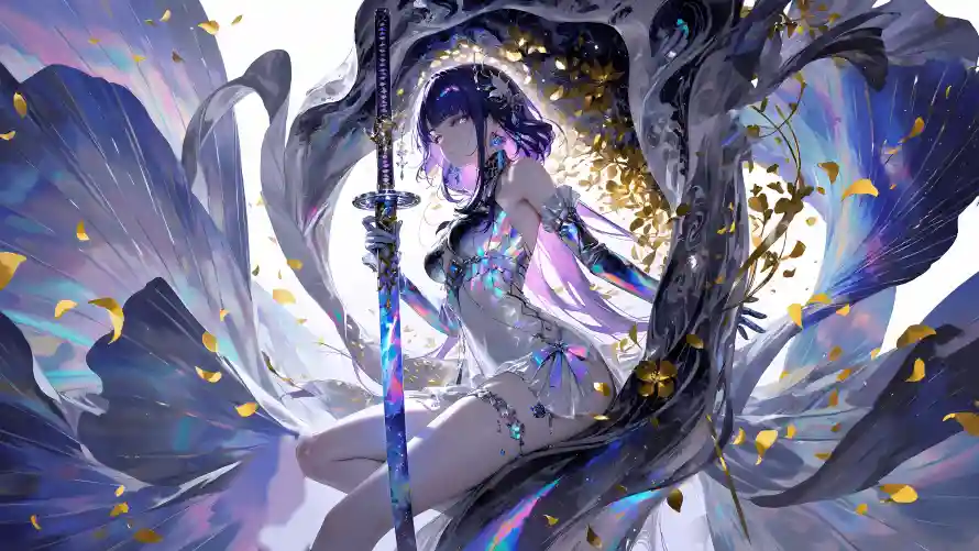 4k原神壁纸 - 武士刀 - 动漫少女 - 动漫插画「哲风壁纸」