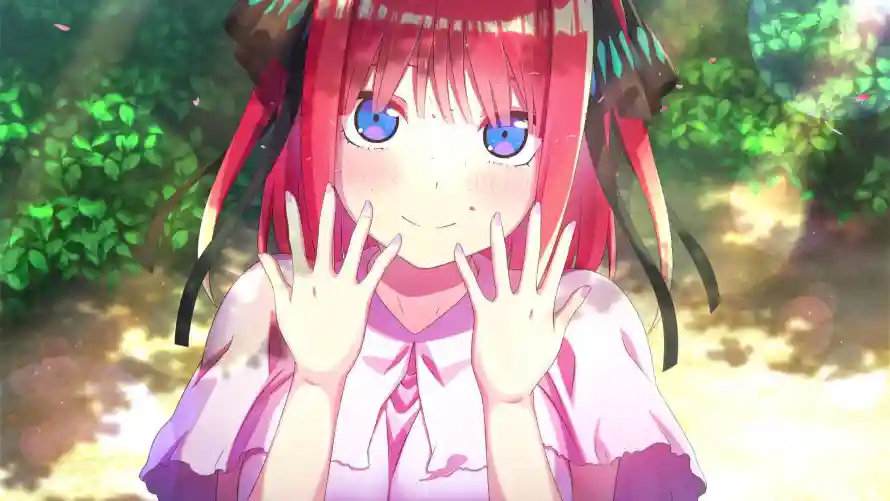 4k粉发壁纸 - 蓝眼 - 五等分 - 中野二乃「哲风壁纸」
