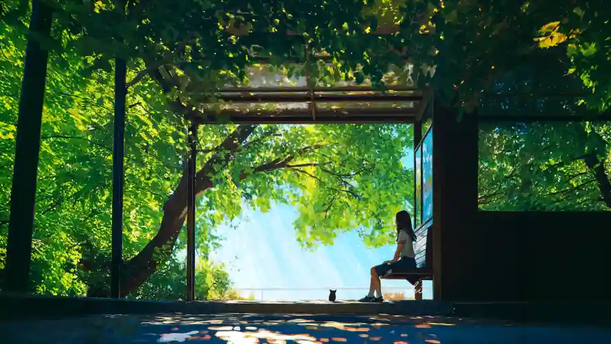 4k夏天壁纸-夏天凉亭壁纸和小憩-户外休息壁纸分享「哲风壁纸」