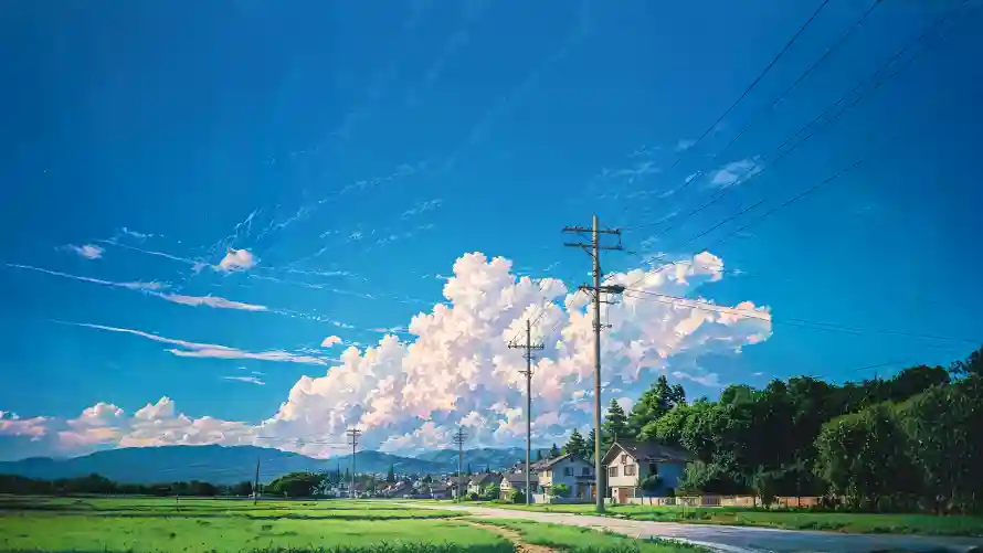 4k乡村壁纸 - 晴空 - 田野 - 美景「哲风壁纸」