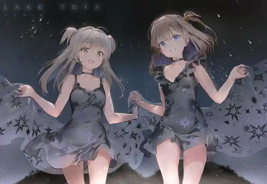 4k女孩壁纸 - 二次元 - 双马尾少女 - 夜星空背景「哲风壁纸」 4k女孩壁纸 - 二次元 - 双马尾少女 - 夜星空背景「哲风壁纸」