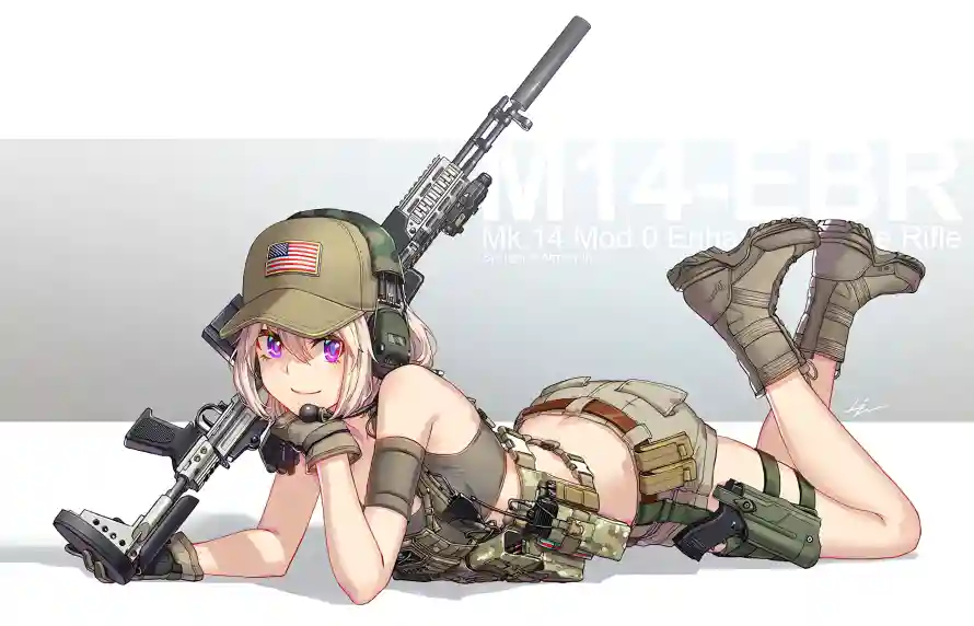 4k女孩壁纸 - 二次元 - 军装少女 - 二次元插画「哲风壁纸」