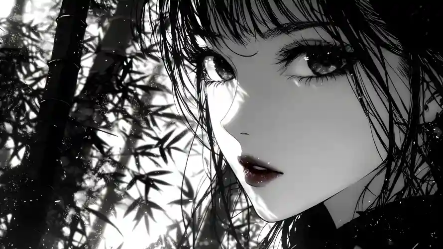 4k水墨壁纸 - 古风美女 - 国风插画 - 国风美女「哲风壁纸」