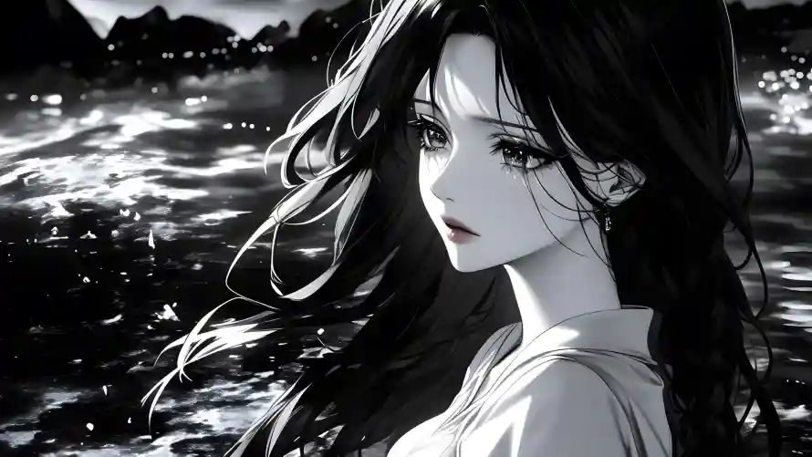 4k水墨壁纸 - 古典美学 - 国风美女 - 意境背景「哲风壁纸」