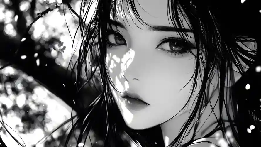 4k水墨壁纸 - 国风美女 - 国风艺术 - 意境插画「哲风壁纸」