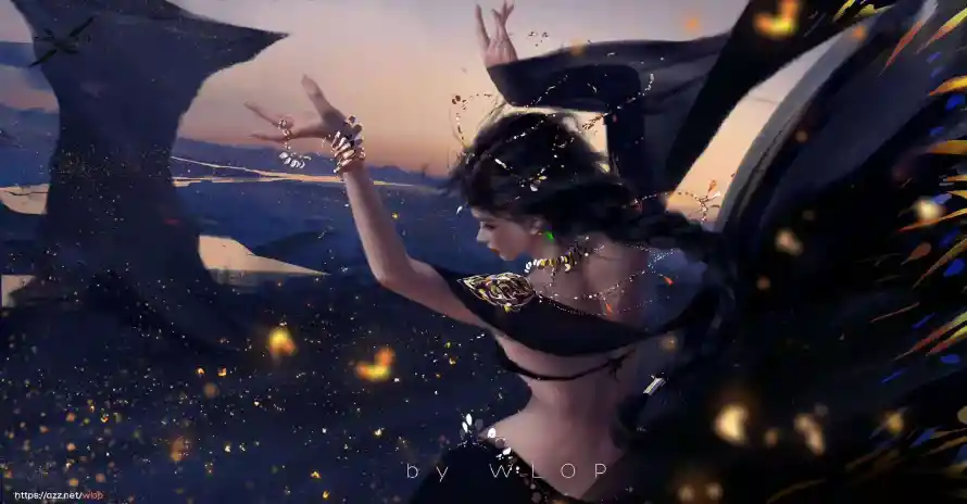 4k壁纸壁纸 - 龙 - 插画 - 星空「哲风壁纸」