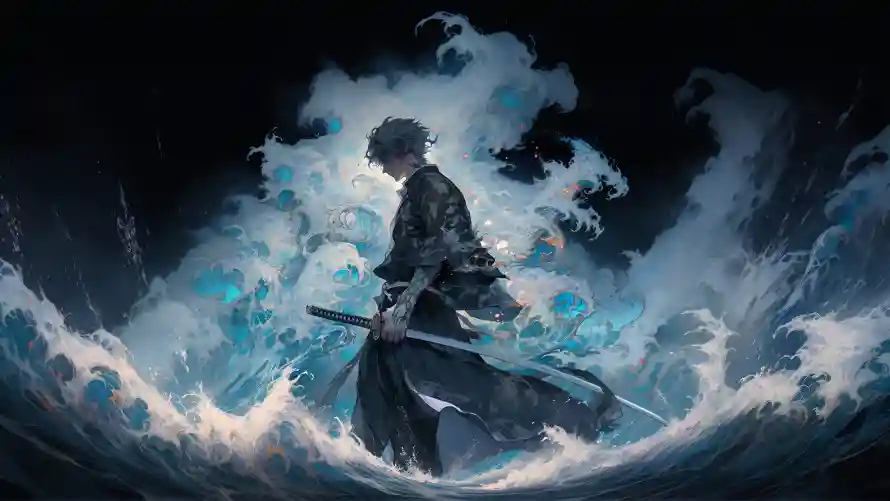 4k刀光壁纸 - 插图 - 浪涌 - 浪涛「哲风壁纸」