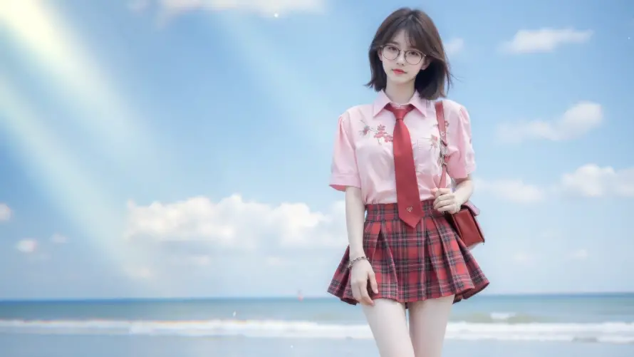 2k美女壁纸-jk制服和jk-日系风格免费下载「哲风壁纸」