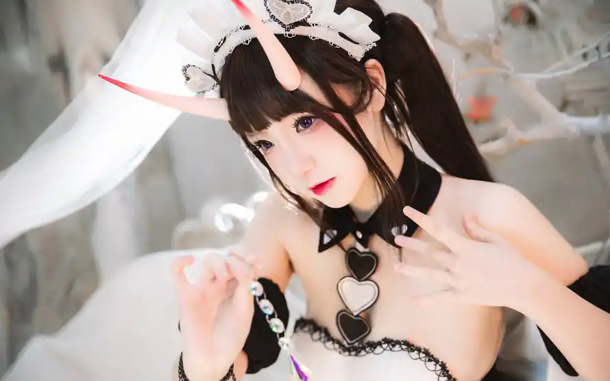 4k女仆壁纸 - cos - 女仆装 - 恶魔女仆「哲风壁纸」