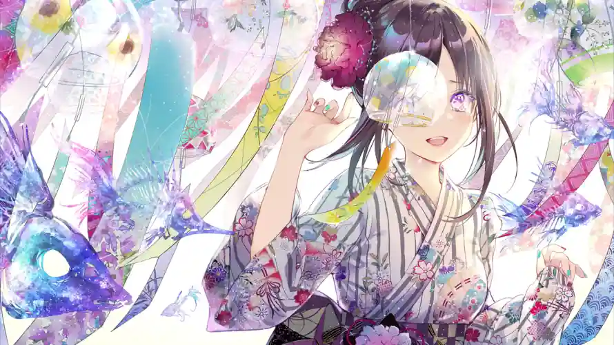 4k动漫壁纸 - 和服 - 和风 - 少女「哲风壁纸」