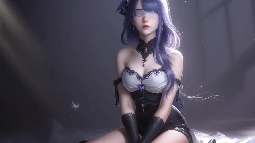 4k动漫壁纸 - 少女 - 插画 - 神秘「哲风壁纸」