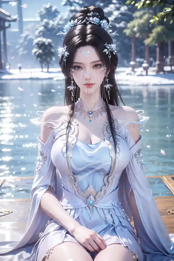 4k国漫壁纸 - 湖畔 - 遮天 - 古装美女「哲风壁纸」